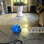 During church vinyl floor cleaning