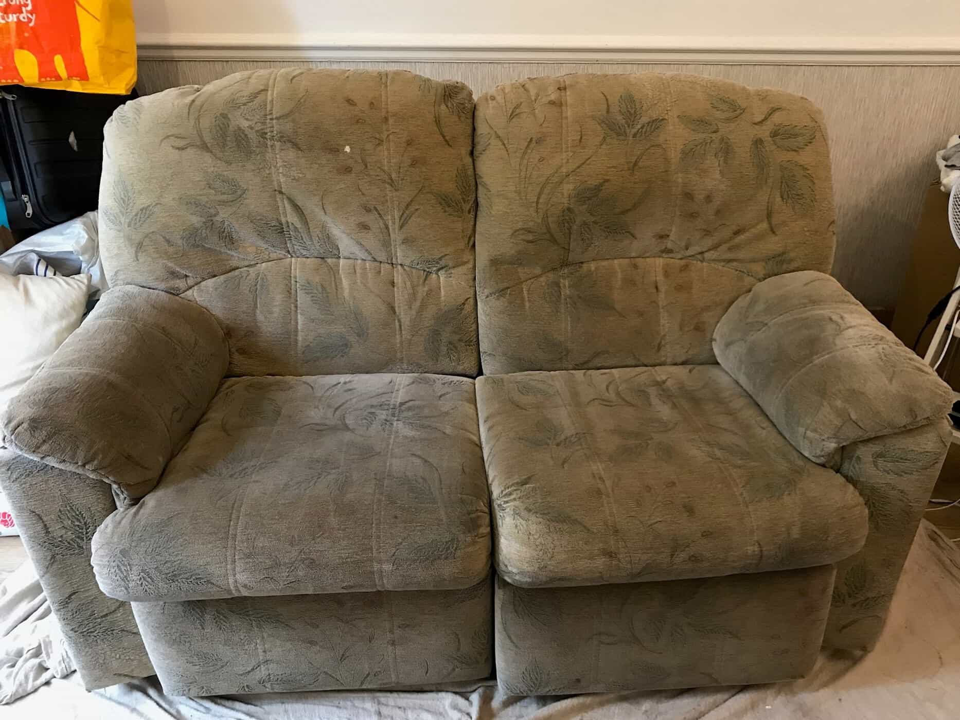 SOFA BEFORE CLEANING