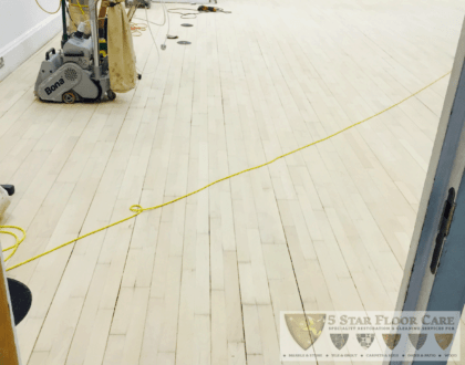 shool hall floor sanding and restoration