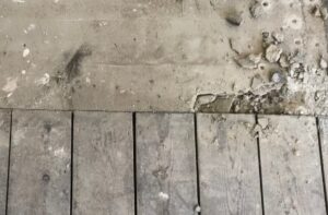 Mostly in tact hearth after initial removal attempts