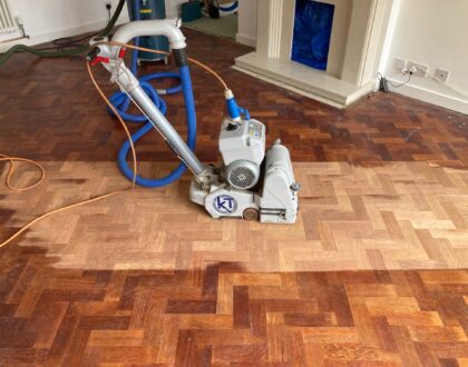 Parquet floor sanding